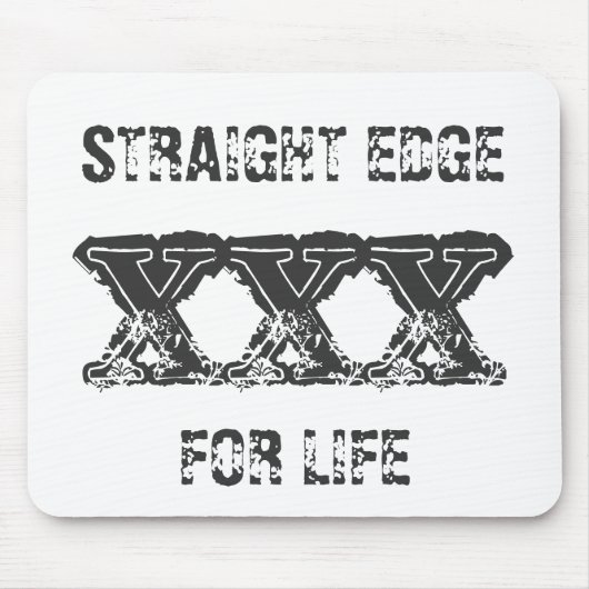 GERADER RAND FÜR LEBEN Mausunterlage Mousepad (Vorne)