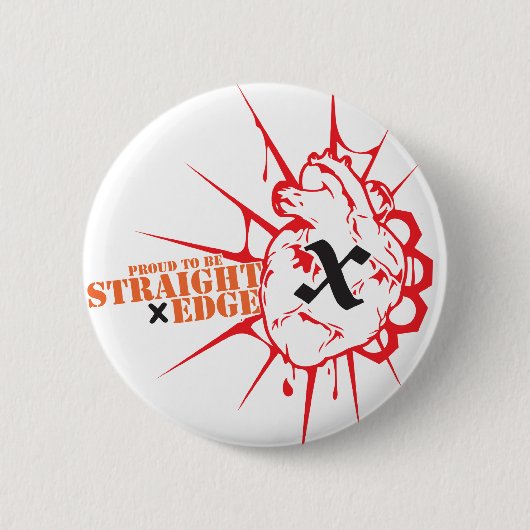 Gerader Rand (H) Button (Vorderseite)