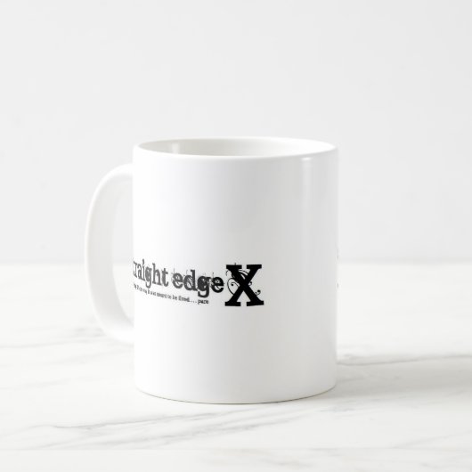 Gerader Rand Kaffeetasse (Vorderseite Links)