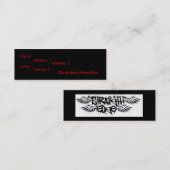 Gerader Rand Mini Visitenkarte (Vorne/Hinten)