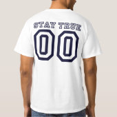 Gerader Rand T-Shirt (Rückseite)