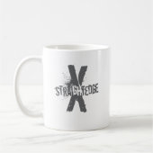 Gerader Rand X dunkelgrau Kaffeetasse (Links)