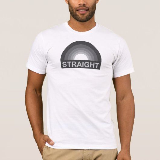 Gerader Regenbogen T-Shirt (Vorderseite)