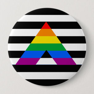 Gerader Verbündet-Stolz Button
