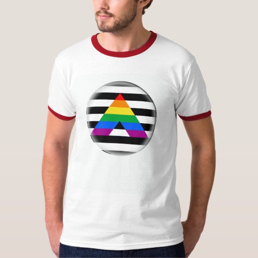 Gerader Verbündet-Stolz T-Shirt (Vorderseite)