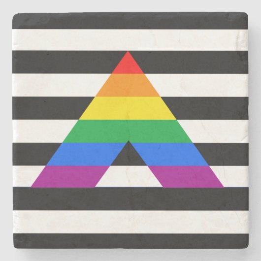 GERADER VERBÜNDETER PRIDE.png Steinuntersetzer (Vorderseite)