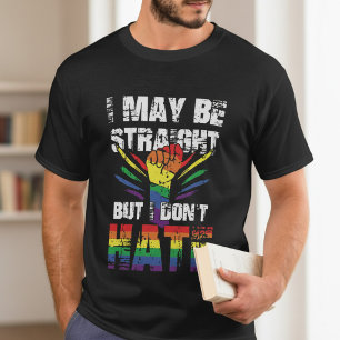 Gerader Verbündeter Regenbogen-Stolz Unterstützer T-Shirt