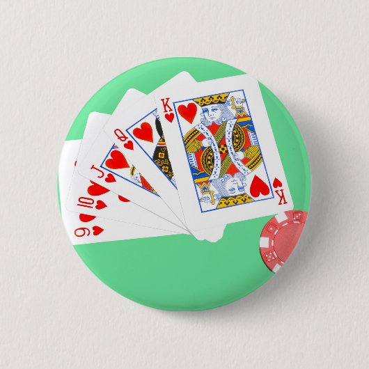 Gerades Erröten Button (Vorderseite)