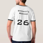 Gerades Lampin - Smokeys Roomie T-Shirt (Rückseite)