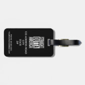 gerades outta Amerika Gepäckanhänger (Rückseite horizontal)