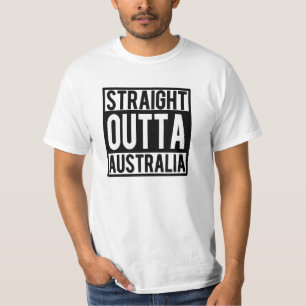 Gerades Outta Australien lustiges Shirt