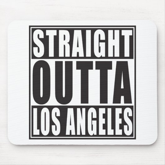 Gerades Outta Los Angeles Mousepad (Vorne)