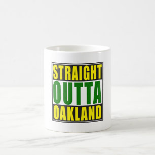 Gerades Outta Oakland Grün Kaffeetasse