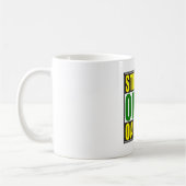 Gerades Outta Oakland Grün Kaffeetasse (Links)