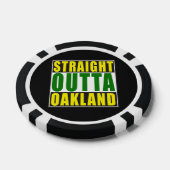 Gerades Outta Oakland Grün Pokerchips (Einzeln)