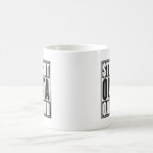 Gerades Outta Oakland Schwarzes Kaffeetasse (Mittel)