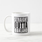 Gerades Outta Oakland Schwarzes Kaffeetasse (Links)