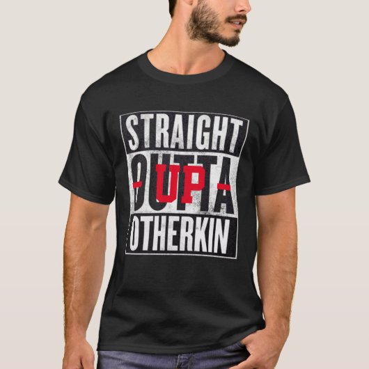 Gerades Outta Otherkin lustiges grafisches T-Shirt (Vorderseite)