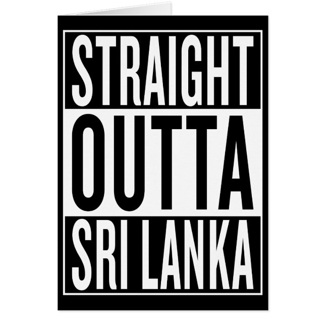 gerades outta Sri Lanka (Vorne)