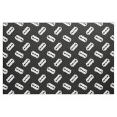 Gerades Rand-Rasierklingen-gemustertes Schwarzes Stoff (Fat Quarter (45,7 x 55,9 cm))