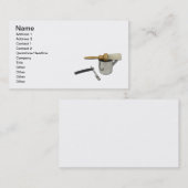 Gerades Rasiermesser-Bürsten-Tasse Visitenkarte (Vorne/Hinten)