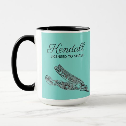 Gerades Sterlingrasiermesser Tasse (Links)