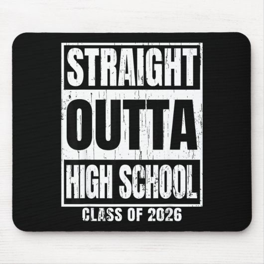 Geradewegs aus der High School Klasse 2026 Abschlu Mousepad (Vorne)