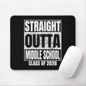 Geradewegs aus der Mittelschule Klasse 2026 Schula Mousepad (Mit Mouse)