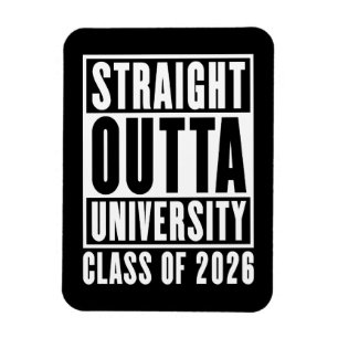Geradewegs aus der Universität Abschlussjahrgang 2 Magnet