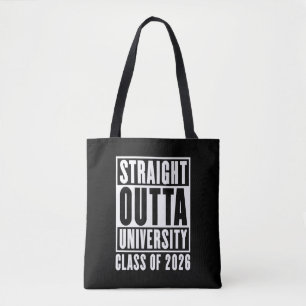 Geradewegs aus der Universität Abschlussjahrgang 2 Tasche