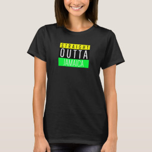 Geradewegs aus Jamaika Flagge Land Erbgut Karneval T-Shirt