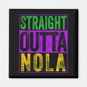 Geradewegs aus Nola T-Shirt Lustiges New Orleans u Magnet