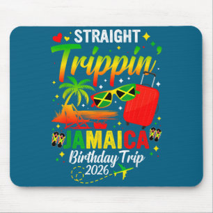 Geradewegs nach Jamaika Urlaub 2026 Geburtstag Fam Mousepad