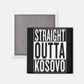 geradezu Kosovo Magnet (Vorderseite/Rückseite)