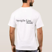 Geradliniger Bau T-Shirt (Rückseite)
