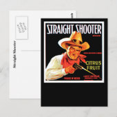 Geradliniger Schütze Postkarte (Vorne/Hinten)