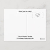 Geradliniger Schütze Postkarte (Rückseite)