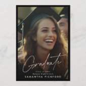 Gerahmt 2 Fotos Oberschule 2024 Abschluss Ankündigung (Vorderseite)