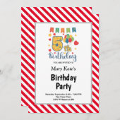 Gerahmt 5. Geburtstagsparty Einladung (Vorne/Hinten)