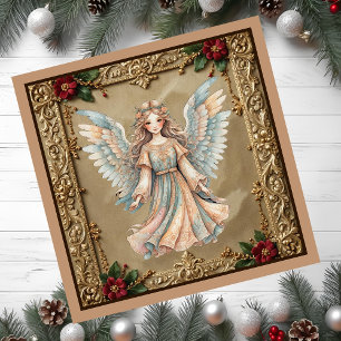 Gerahmt Angel Christmas Magnetkarte