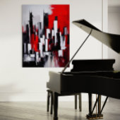 Gerahmt Art Poster von Red City