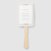 Gerahmt Elegance Einfaches Hochzeitsprogramm Fächer (Vorderseite)