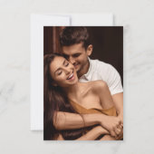 Gerahmt Elegance Moderne QR-Klassifizierung RSVP Karte (Rückseite)