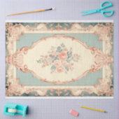 Gerahmt Florals 002 Seidenpapier (Basteln)