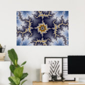 Gerahmt - Fraktal Poster (Heimbüro)