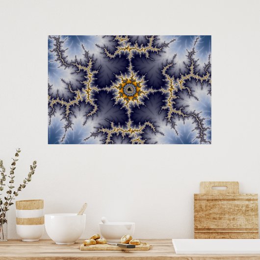 Gerahmt - Fraktal Poster (Küche)