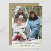 Gerahmt Frohe Weihnachten (V) Foto Weihnachtskarte (Vorne/Hinten)