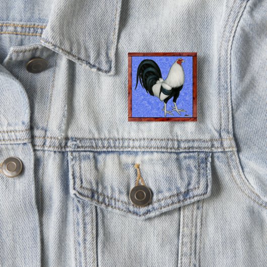 Gerahmt Gamecock Button (Beispiel)