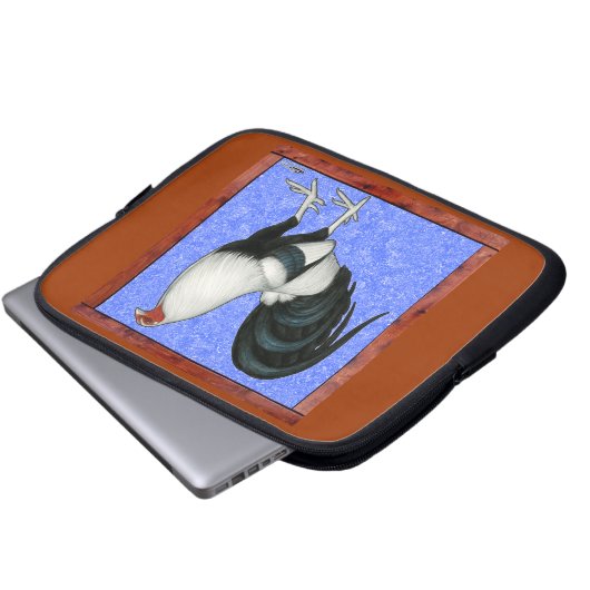 Gerahmt Gamecock Laptopschutzhülle (Vorne Knopf)