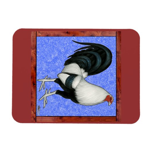 Gerahmt Gamecock Magnet (Horizontal)